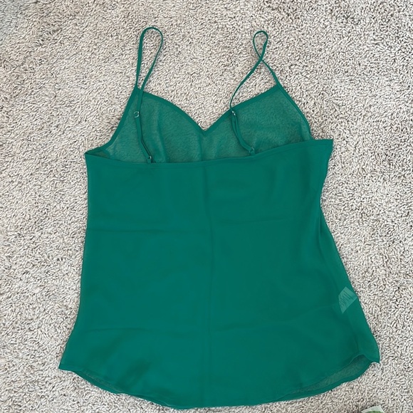 Green Spaghetti Straps Cami Top - Picture 2 of 7